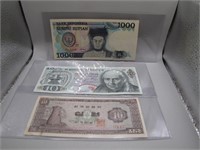 Lot of Assorted Foreign Bills
