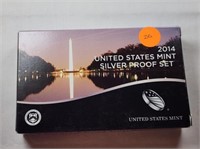 2014 US Mint Silver Proof Set Semi Key Set