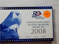 2008 State Quarter Proof Set