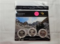 2013 Great Basin 3 Coin Set P,D&S Proof Quarters