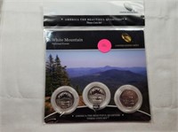 2013 White Mountain 3 Coin Set P,D&S Proof Quarter