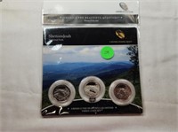 2014 Shenandoah  3 Coin Set P,D&S Proof Quarters