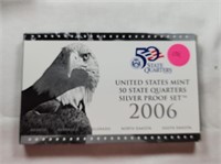 2006 US Mint 5 Silver Proof Quarter Set