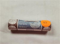 2005 D US Mint Roll of Jefferson Nickel Bison