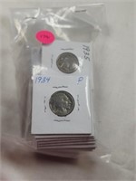 30 Full Date Buffalo Nickels