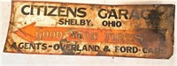 Shelby, OH metal sign 12 x36 inch