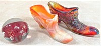 Fenton shoes, paperweight