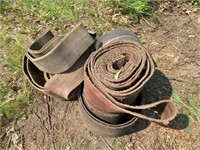 old implement drive belts