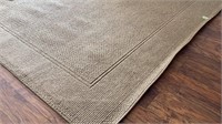 8' x10.5'  Berber floor rug, jute material, has