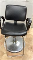 Shampoo Salon chair, black upholstery( has tear)
