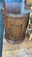 Wooden side table with storage space 2’ tall 18’’