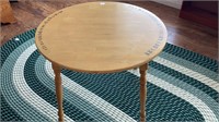 Childs round table with abc’s, pine
