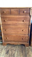 4 drawer dresser, 21x34in top,46 in ht, worn
