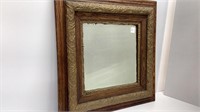 Antique mirror in double frame ( possibly oak)