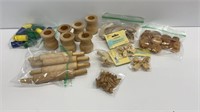 Wood decoration arts and crafts lot