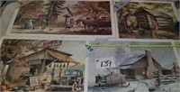 4 Lee Roberson Signed & Numbered Prints