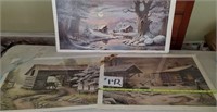 3 Lee Roberson Signed & Numbered Prints
