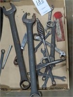 BOX OF ASSORTED WRENCHES - VARIOUS SIZES