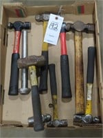 BOX OF ASSORTED HAMMERS
