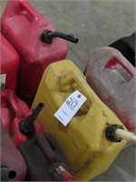 10 ASSORTED GAS CANS