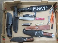 BOX OF KNIVES - ASSORTED SIZES