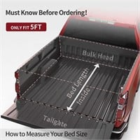 5ft Soft Tri Fold Truck Bed Tonneau Cover