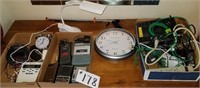 Vintage Electronics-Cords, Lamp, Clocks, Radios