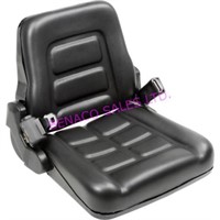 1X NEW VINYL FORKLIFT SEAT W/ SEAT BELT