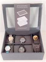 NEW Stackers Stackable Watch Shelf w/6 Watches