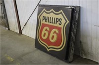 Phillips 66 One Sided Sign, Approx 44"x44"