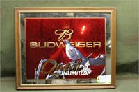 Budweiser Quail Unlimited Beer Mirror, Approx