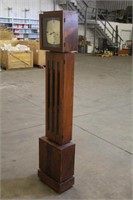 Colonial Clock,  Approx 14"x7 1/2"x66 3/4", Works
