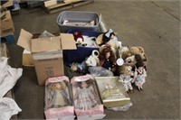 Assorted Barbie & Porcelain Collectable Dolls