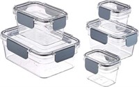 5Pk Basics Tritan Locking Food Storage Container,