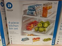 iDesign 4- Pc Kitchen Pantry Organizer Bins