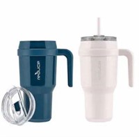 2-Pk Reduce 40oz Vacuum Insulated Mug, Cream