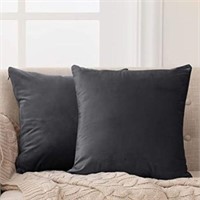 2Pk Deconovo Velvet Decorative Pillow Covers,