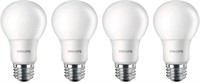 PHILIPS LED Light Bulb 4pk, 60W, A19 Soft White,