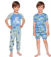 Pekkle Boys' LG (10/12) 4-Piece Pajama Set,
