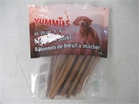"As is" Yummies Beef Chew Sticks, 680g, 13-20cm
