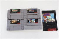 (4) Super Nintendo SNES Game Lot