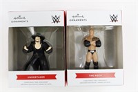 (2) Hallmark WWE Ornaments The Rock and