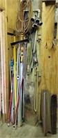 Mixed lot -handles, extensions, saw