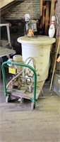 Injection  pump for fire proofing