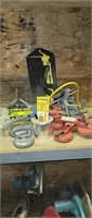 Suction support, roof anchors, tool bag, misc