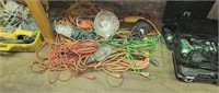 Lot of drop lights & extension cords