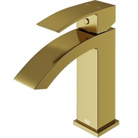 VIGO Satro Single Handle Bathroom Faucet in Gold