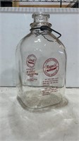 11" 1 gallon glass Bayne’s milk bottle