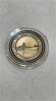 U.S.S New Jersey bronze token