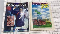 Broncos and Super Bowl magazines